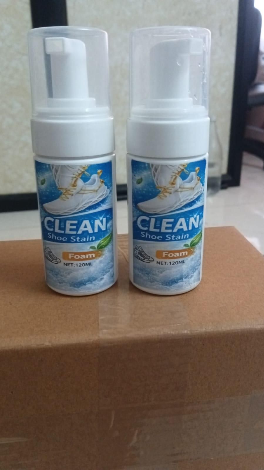 Clean Shoe Stain Foam 120 ml each Pack of 2